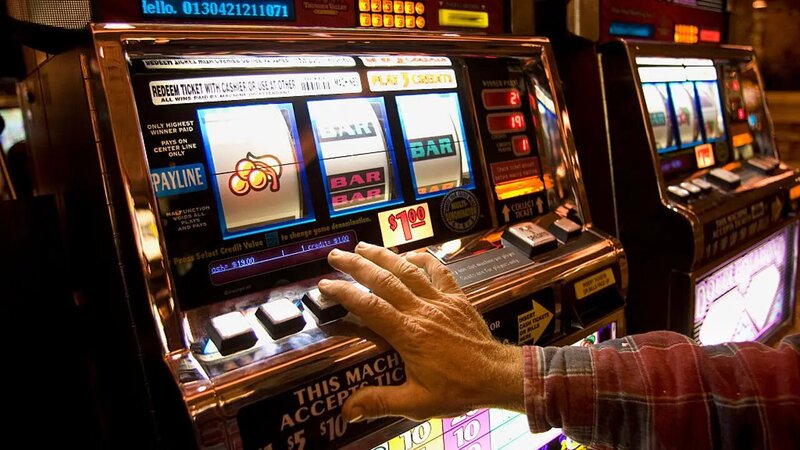 stock photos casino slot machines